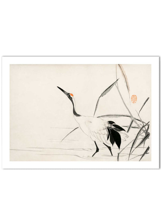 Mochizuki Gyokusen Crane | Poster