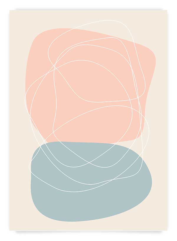 Pastel abstract no.1 | Poster