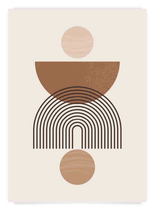 Beige mid century 2 | Poster