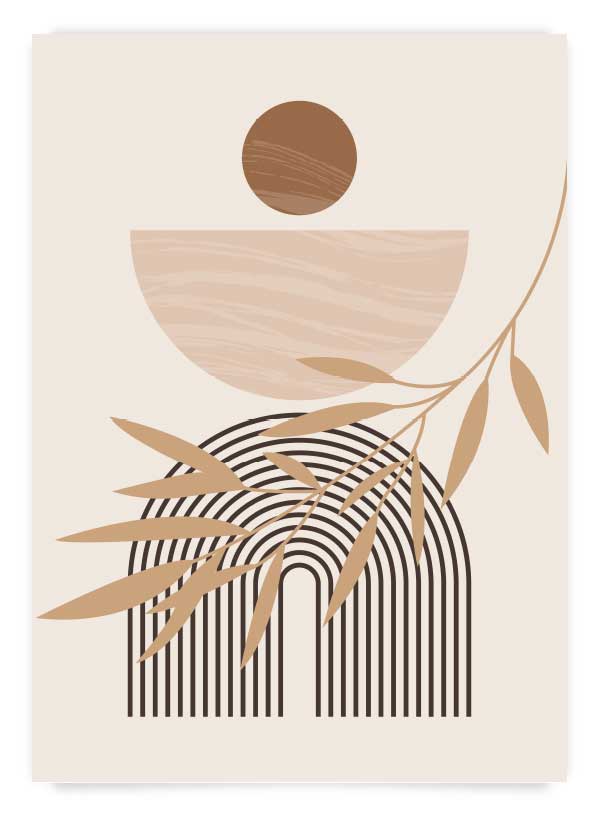 Beige mid century 3 | Poster