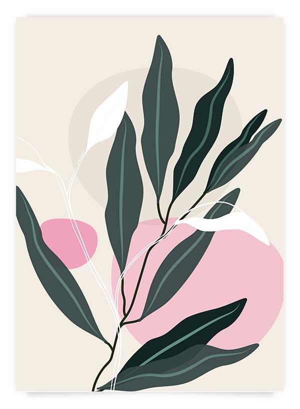Plants & shapes 1 | Poster