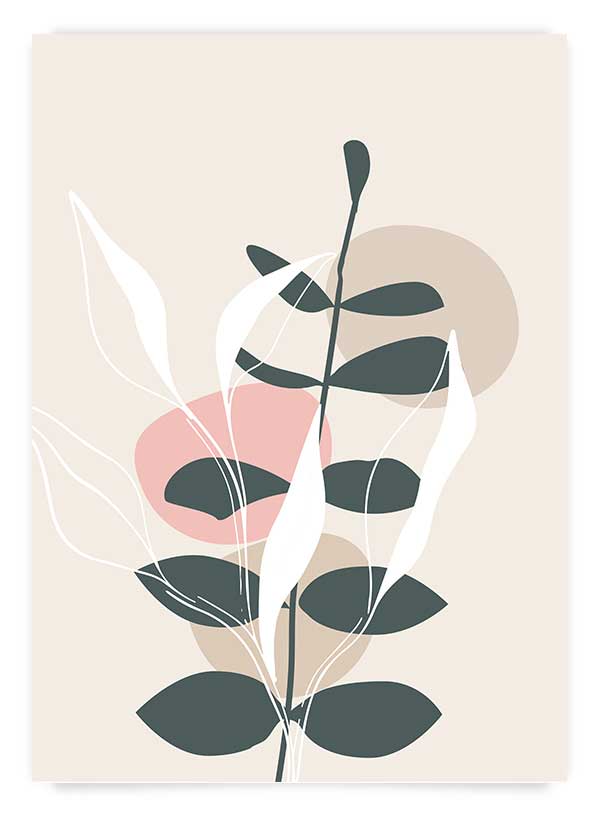 Plants & shapes 2 | Poster
