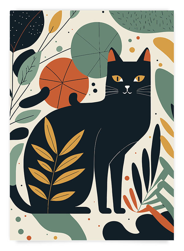 Cats & plants | Poster