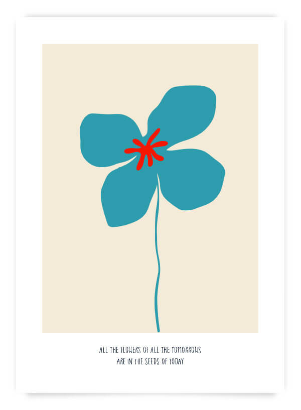 Motivation flower | Poster