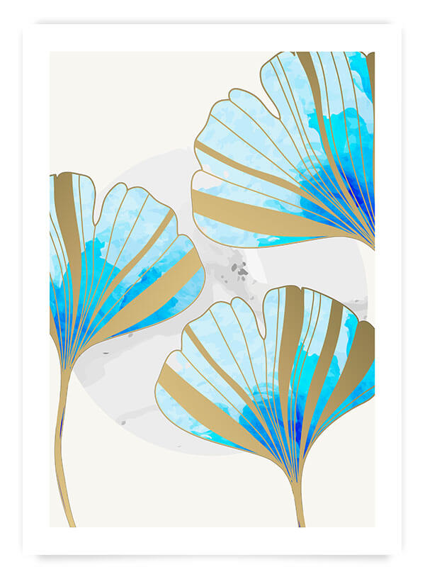 Botanical blue no.1 | Poster