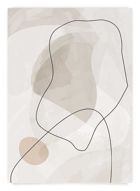 Abstract Grey I Art print