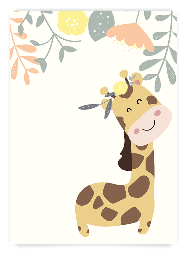 Happy giraffe no.2 | Poster