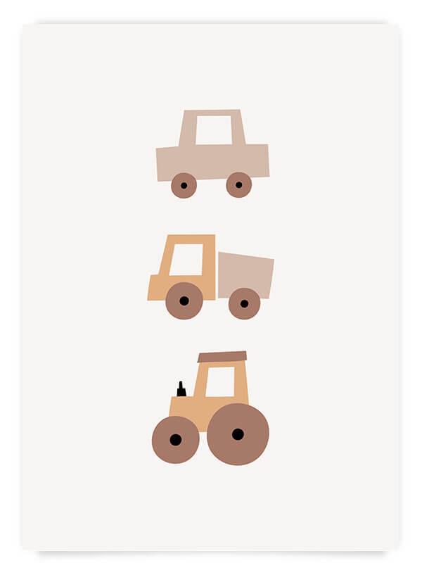 Beige cars | Poster