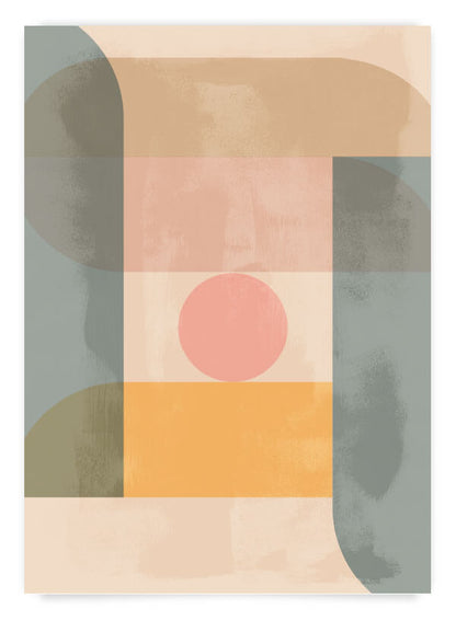 Pastel geometric no.1 | Poster