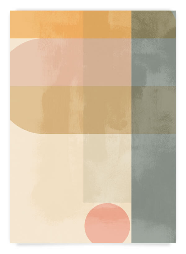 Pastel geometric no.2 | Poster