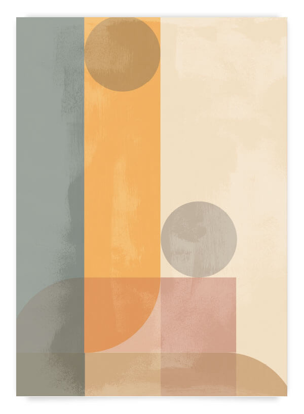 Pastel geometric no.3 | Poster