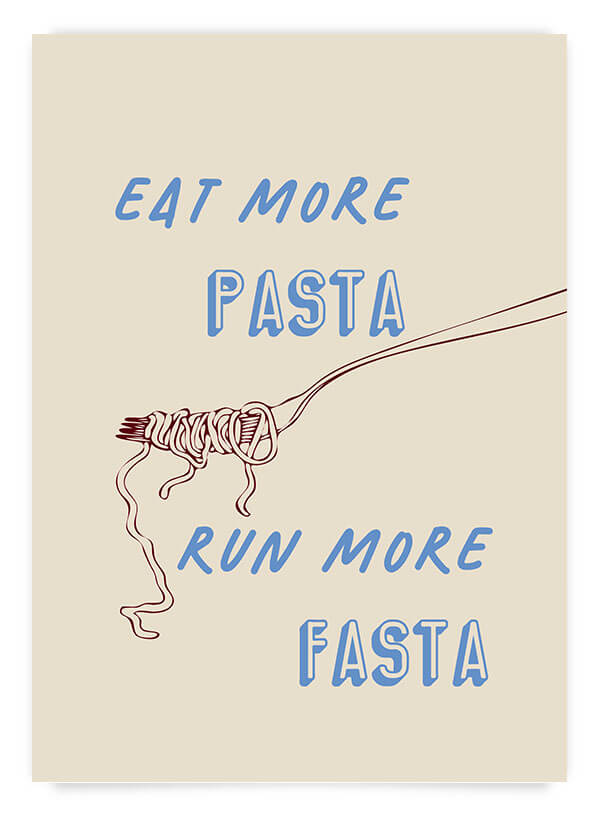 Pasta & run | Poster