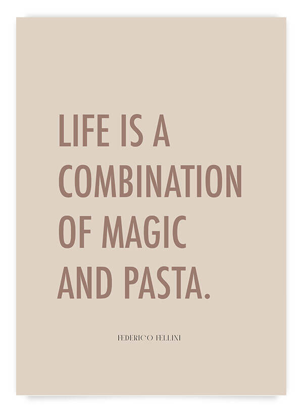 Magic & pasta | Poster