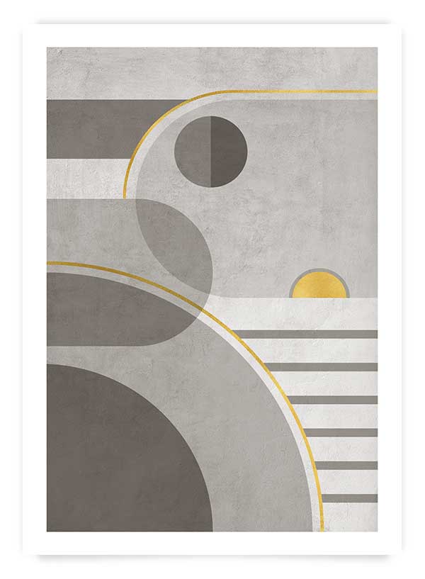 Grey & gold 2 | Poster