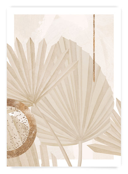 Beige botanical no3 | Poster