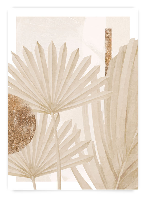 Beige botanical no4 | Poster