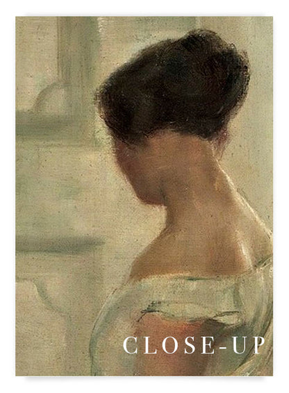 Carl Holsøe - Woman standing in a salon | Poster