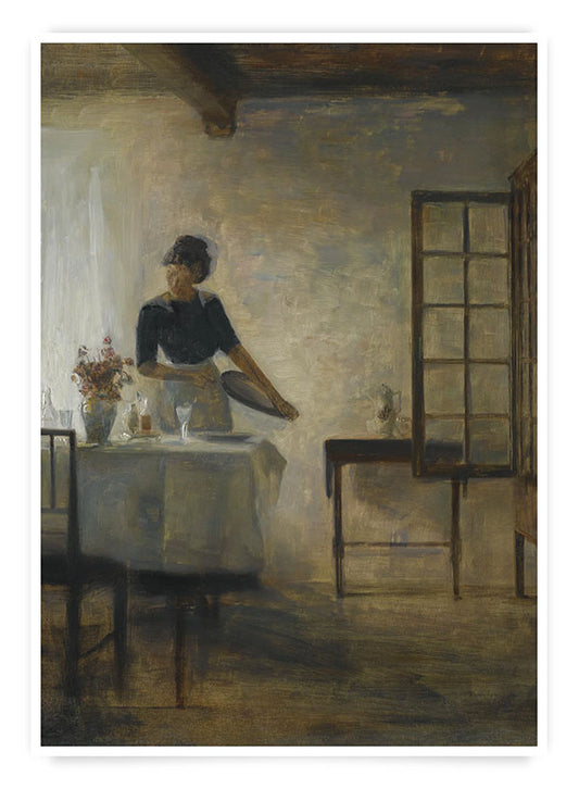 Carl Holsøe - Woman setting the table | Poster