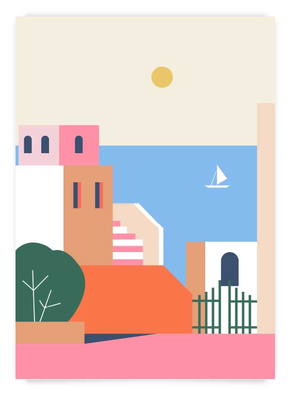 Seaside view | Poster