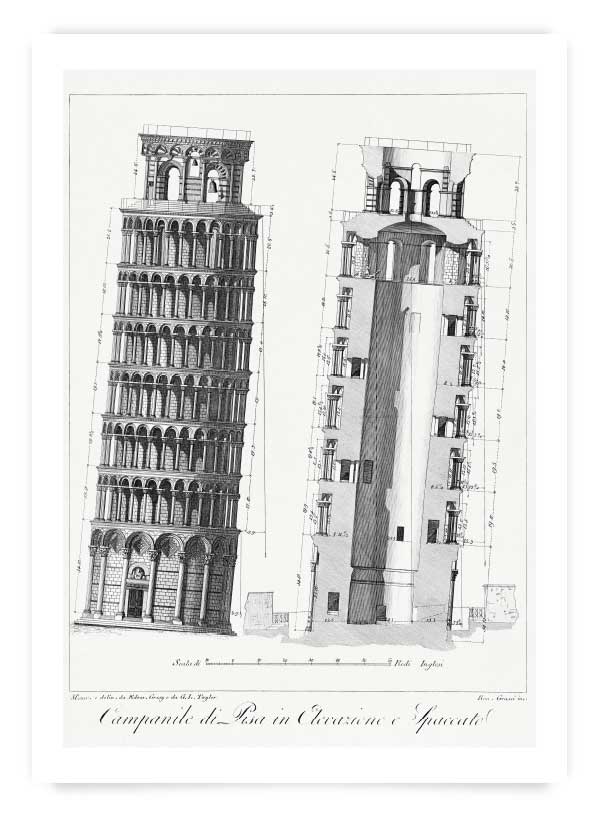 Pisa Tower Sketch | Poster