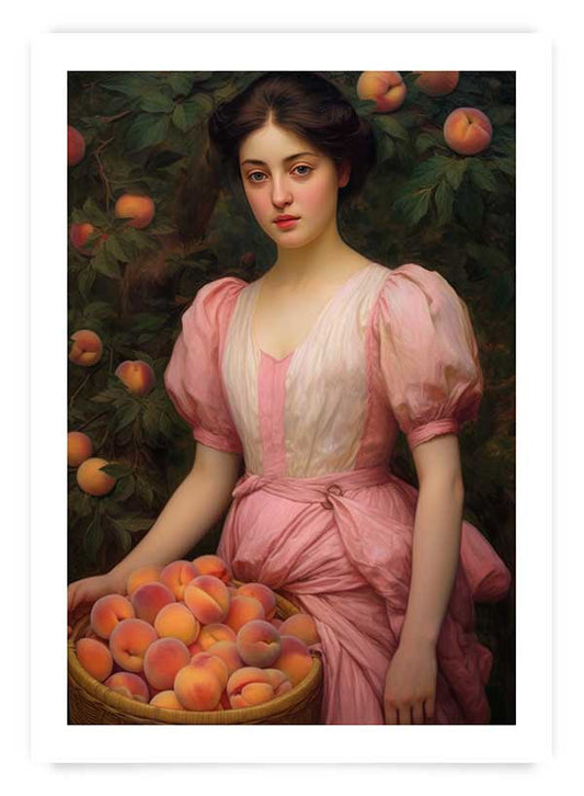 Girl with peaches | Poster