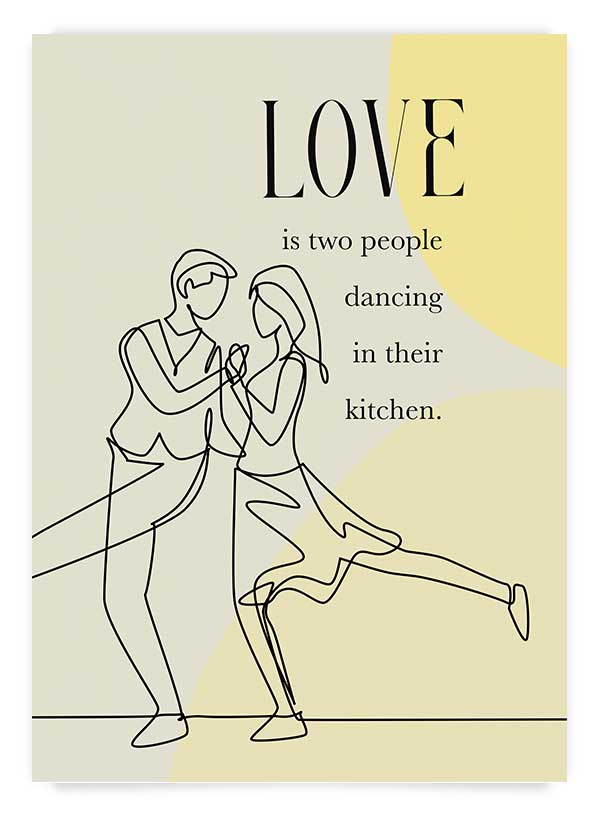 Love is dancing | Poster