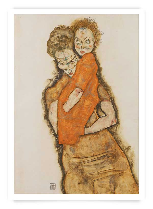 Egon Schiele Mother and child | Poster