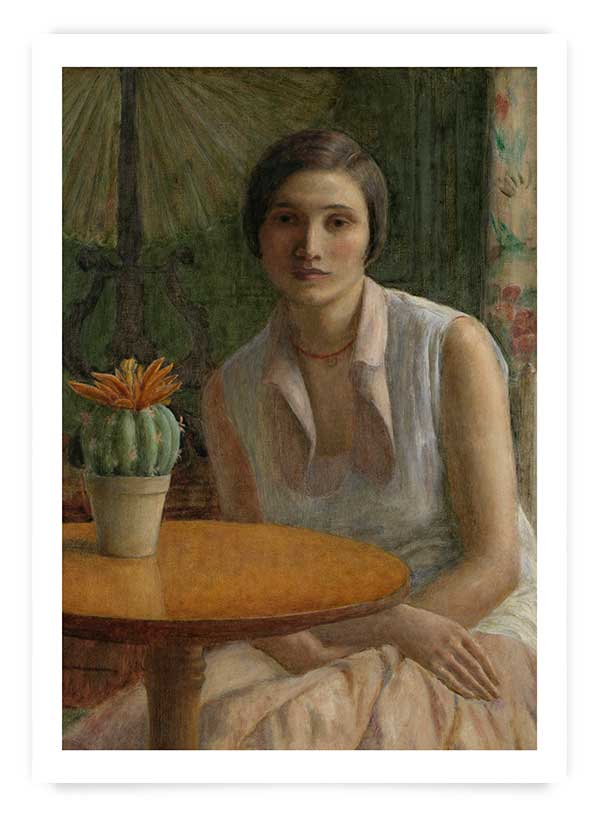 Portrait of a Woman (with Cactus) | Poster