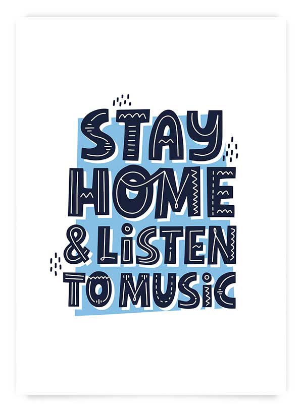 Home & music | Poster