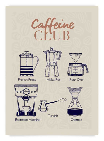 Caffeine club | Poster