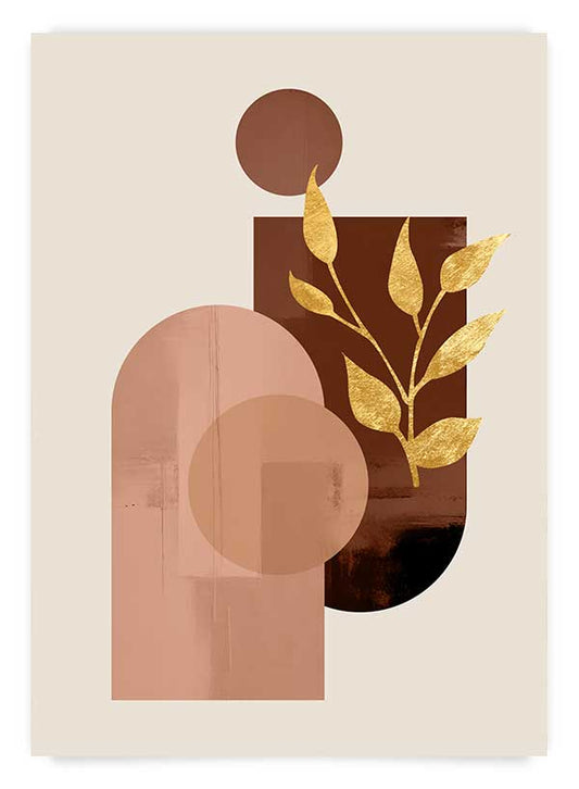 Mocha Mousse abstract no1 | Poster