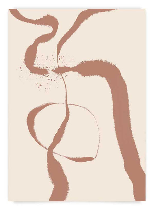 Brown Abstract no1 | Poster