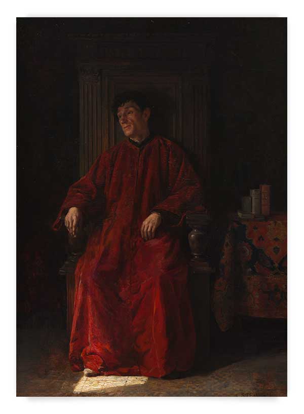 Judge in red robe | Poster