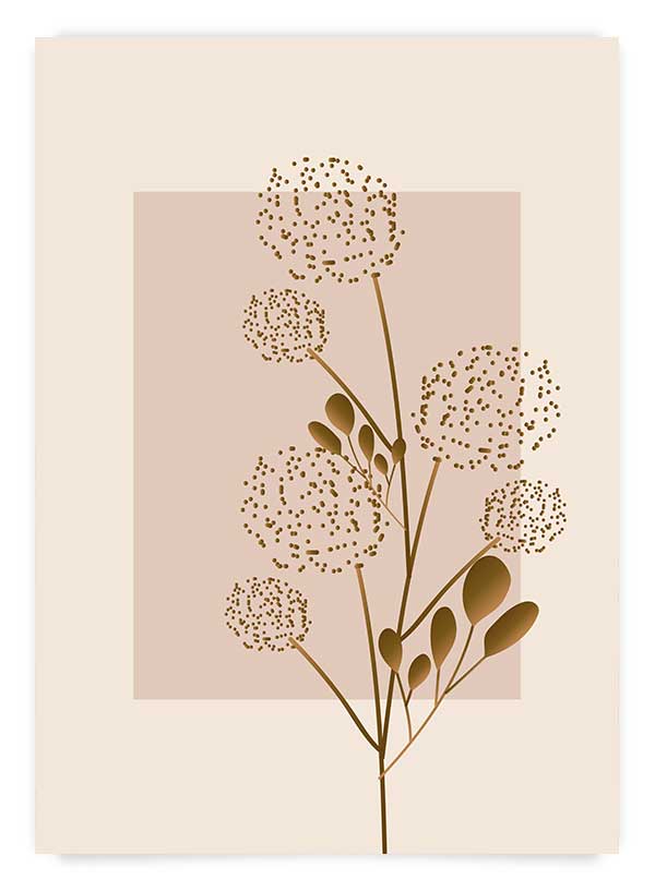 Botanical brown no1 | Poster