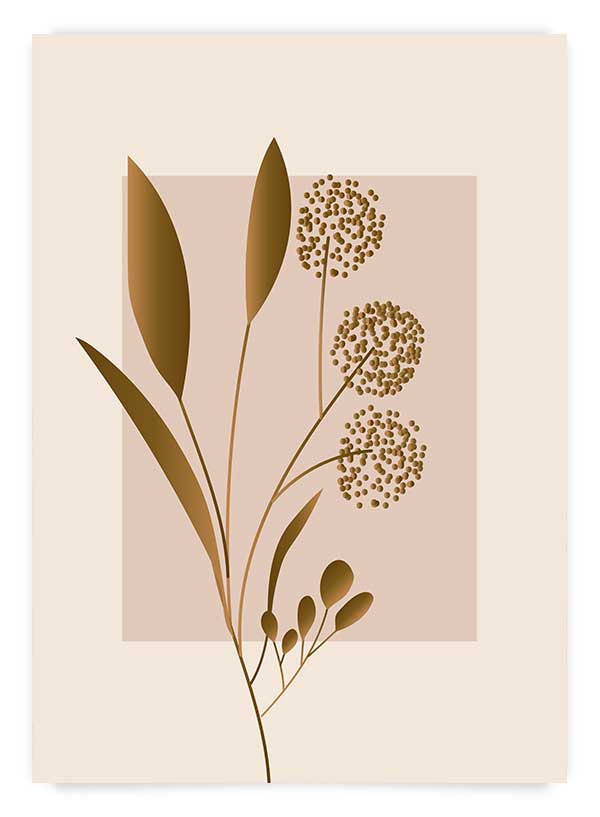 Botanical brown no2 | Poster