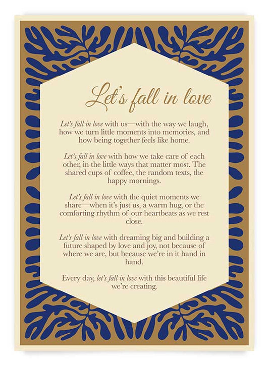 Let's fall in love | Poster