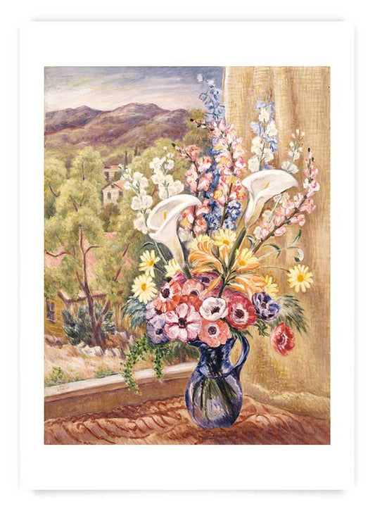 Bouquet in Window | Poster