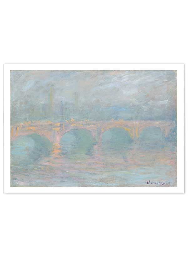 Waterloo Bridge Claude Monet | Poster