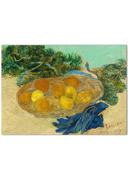 Still life of Oranges and Lemons | Poster
