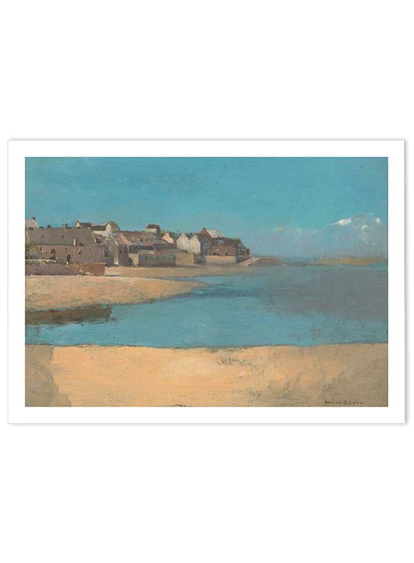 Village by the sea in Brittany | Poster