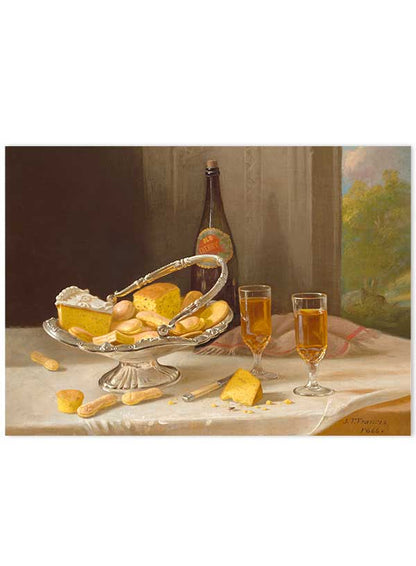 Still life with Silver Cake Basket | Poster
