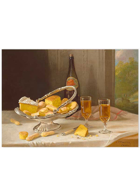 Still life with Silver Cake Basket | Poster