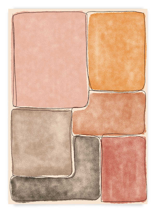 Abstract Mid Century Modern | Poster