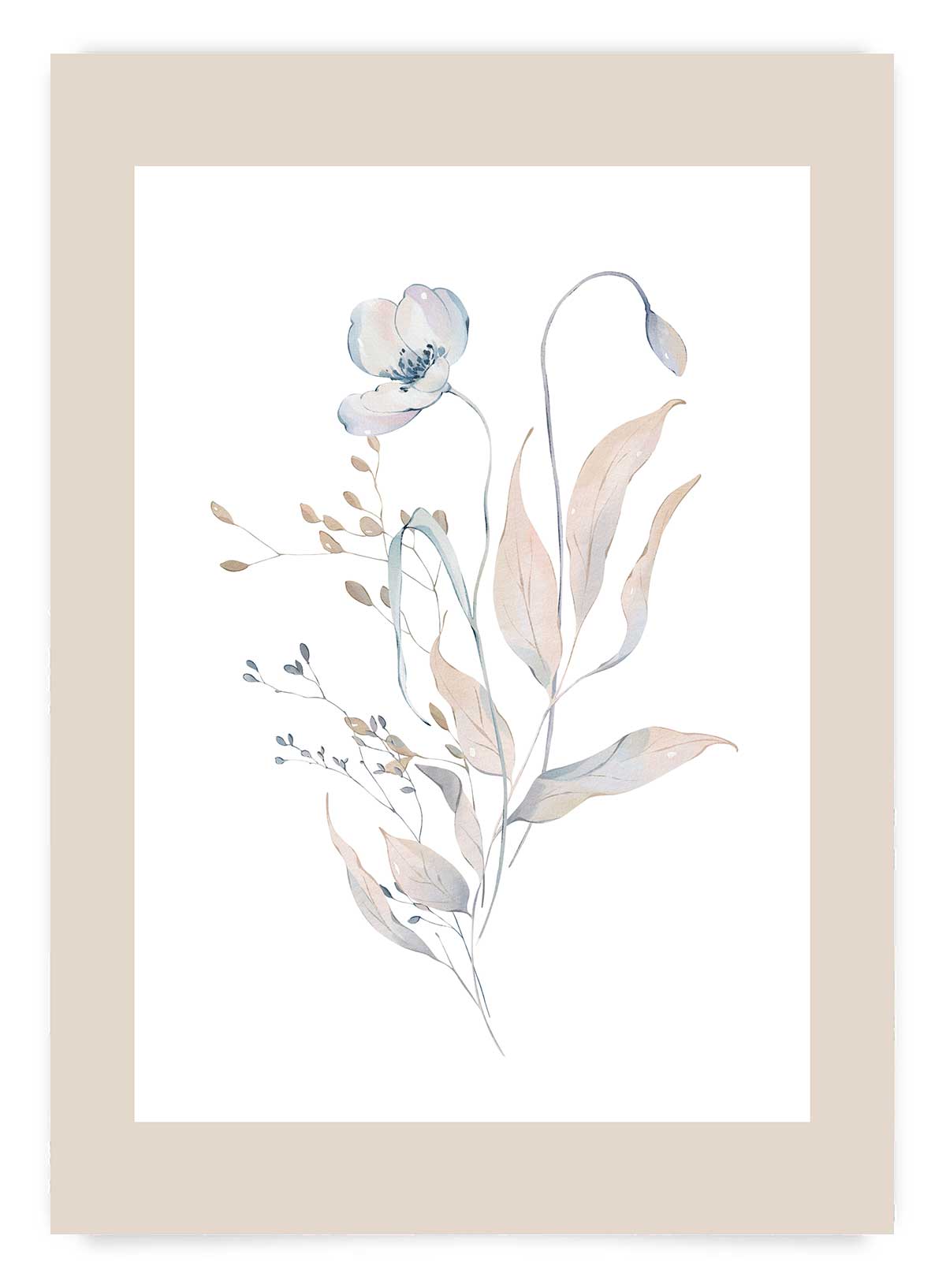 Watercolor botanical no6 | Poster