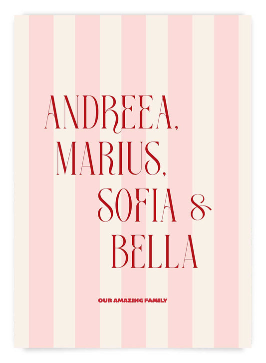 Our happy family | Poster personalizat