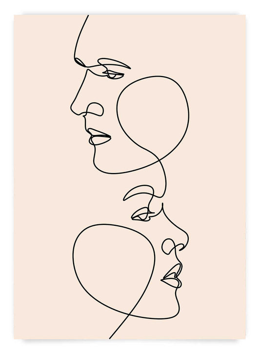 Couple line-art | Poster