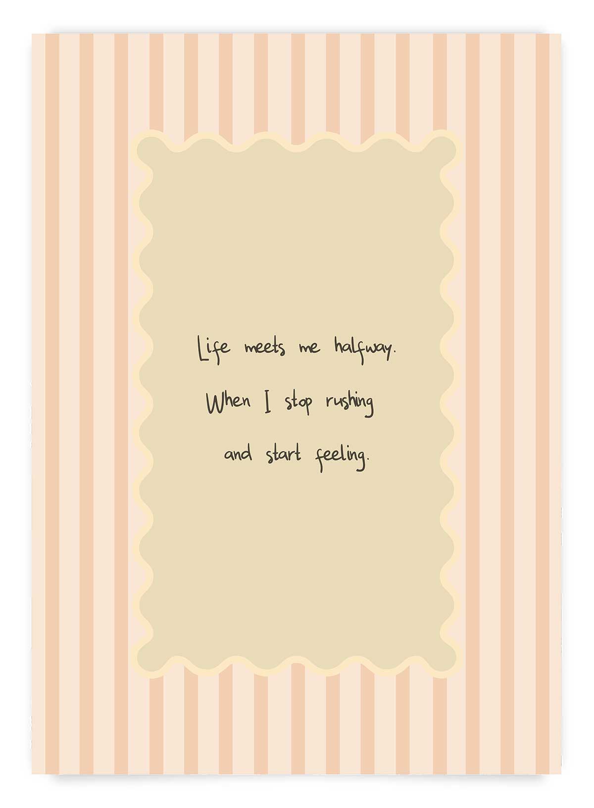 Beige stripes no1 | Poster