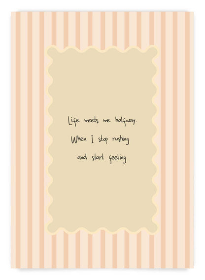 Beige stripes no1 | Poster