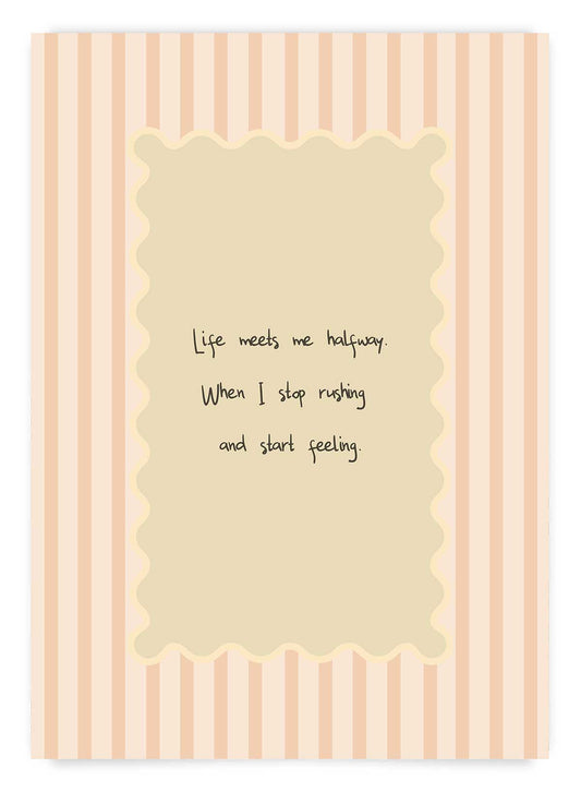 Beige stripes no1 | Poster