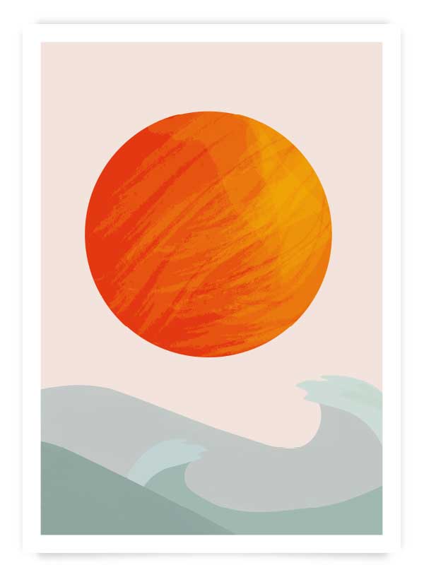 Soare in mare | Art print